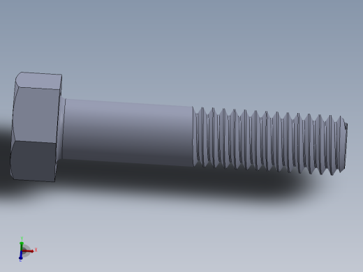 UNC 六角螺栓-Hex Bolt 0.3125-18 x 1.50.SLDPRT