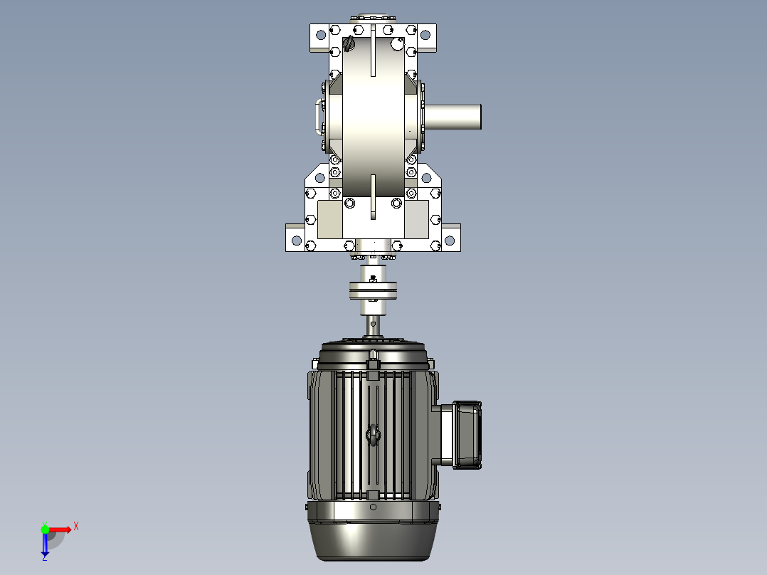 减速器模型图俯视图