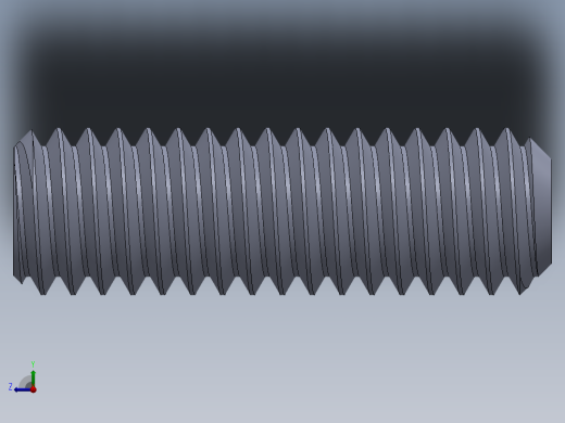 UNC 平头紧定螺钉-UNC SET SCREW 0.3125 x1.000.SLDPRT右视缩略图