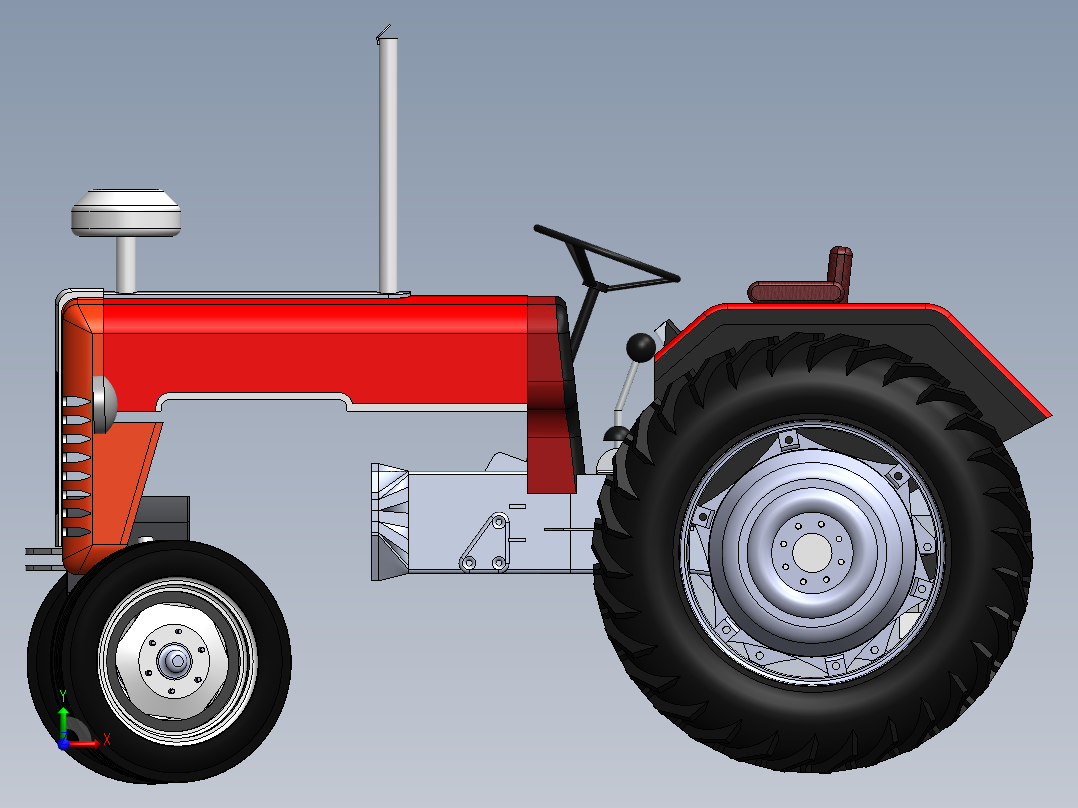 拖拉机前视图