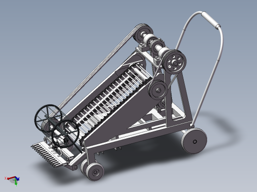 W018-叶菜收获机设计【三维SW模型+8张cad图纸+说明书】