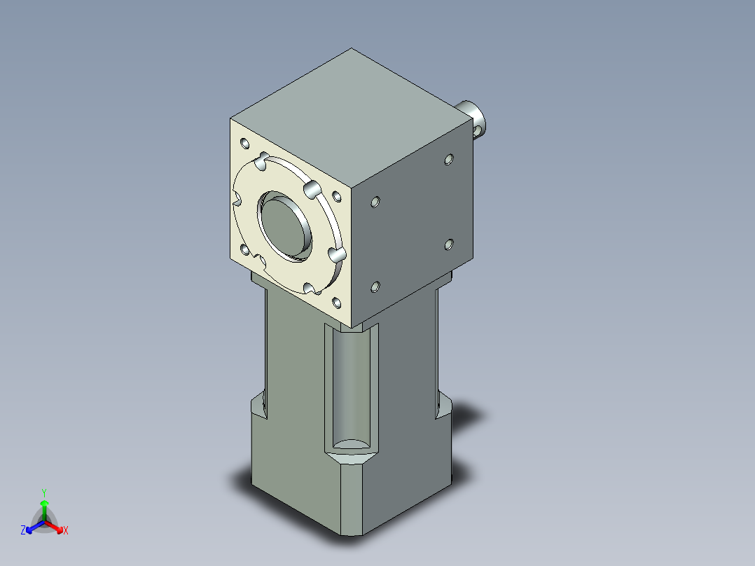 换向器PW70单轴 PLX60-L2 14-50-70-M4.stp主视图