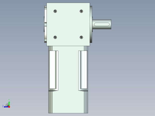 换向器PW70单轴 PLX60-L2 14-50-70-M4.stp右视缩略图