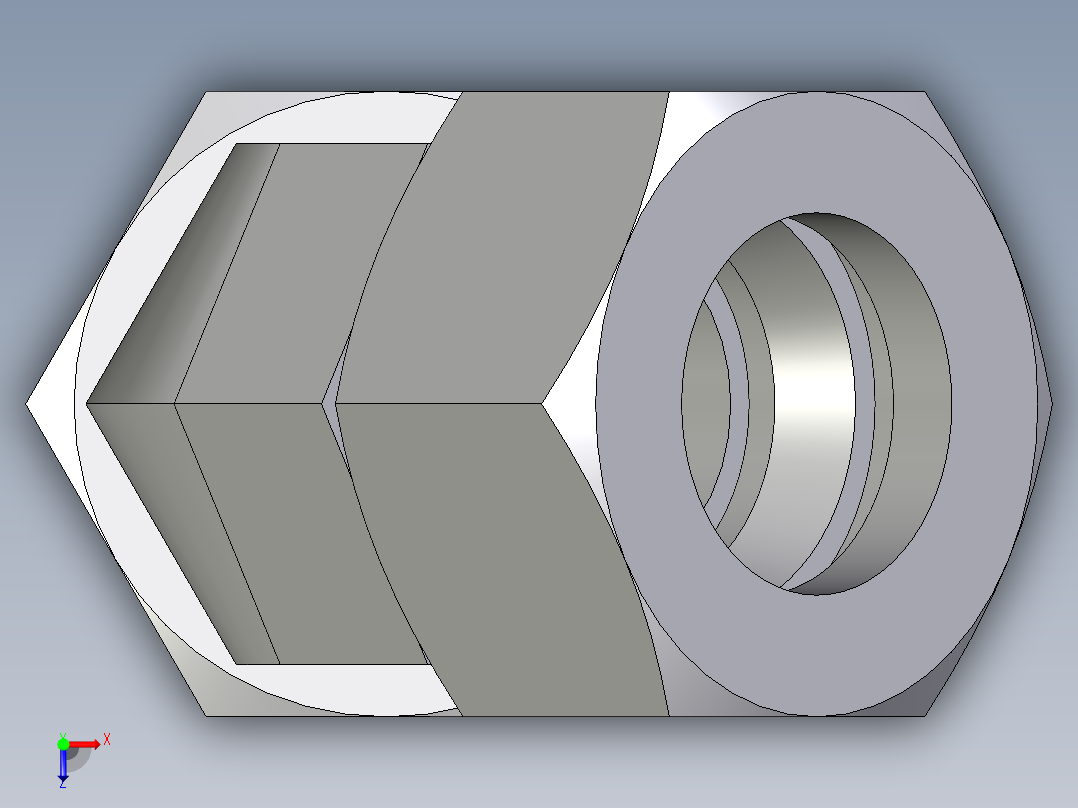 卡套式工业通用硬管接头EO_Swivel_nut_45_deg_elbow_EV22L71俯视图