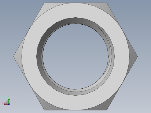 DIN 934 螺母-M72 Nut.SLDPRT后视缩略图