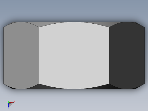 DIN 934 螺母-M72 Nut.SLDPRT俯视缩略图