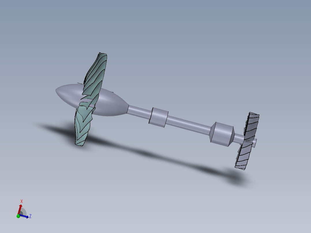 喷气发动机---模型格式为 sw
