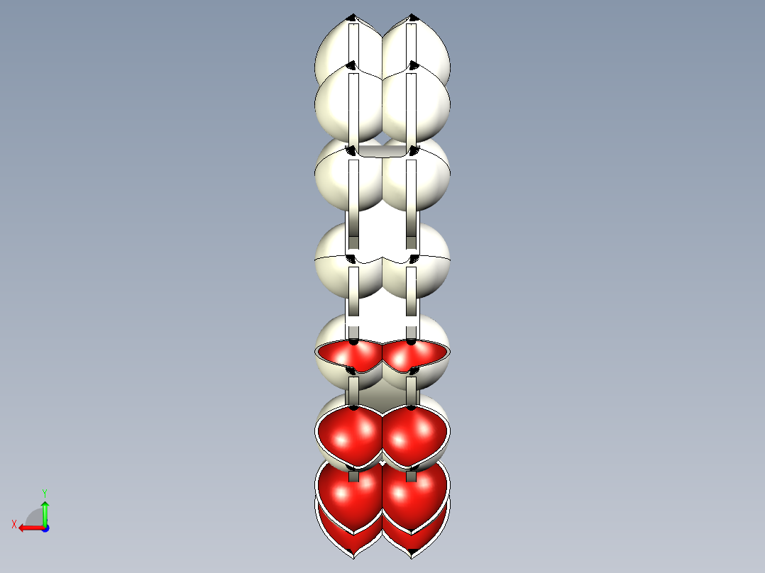 冲击式水轮机叶轮后视图