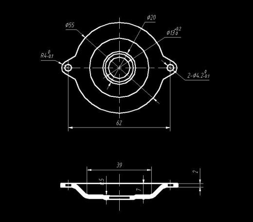 端盖级进模（CAD图+Proe三维）缩略图