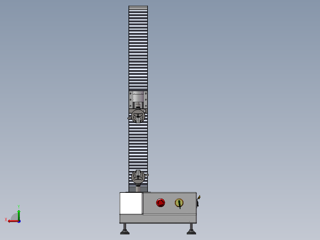 拉力试验机后视图