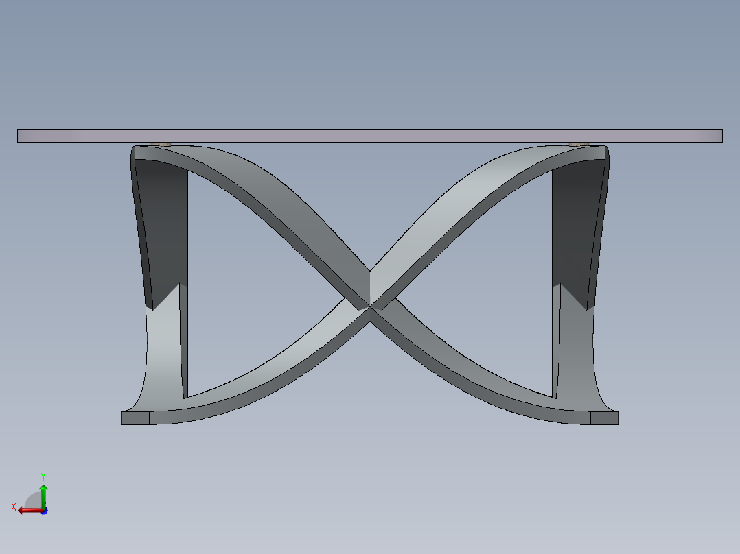 玻璃咖啡桌后视图