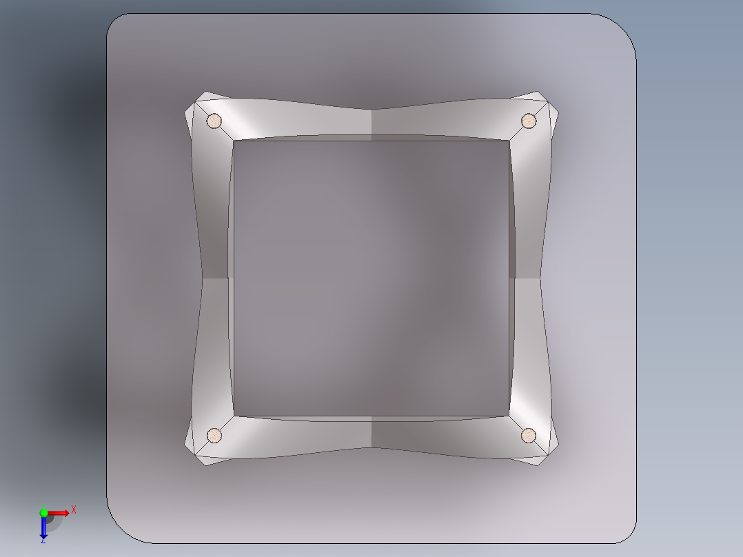 玻璃咖啡桌俯视图