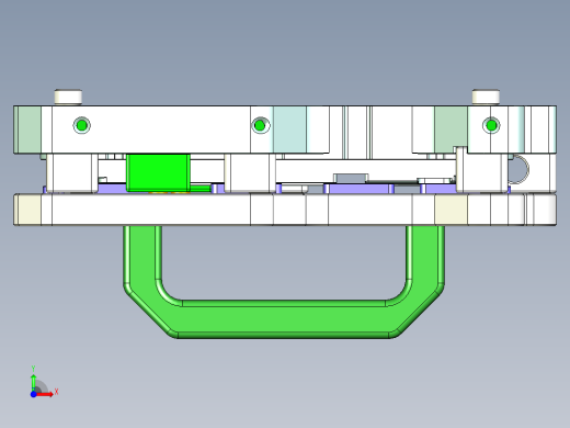 X1-CNC6笔记本CNC工装夹具三维模型kuaihuan-0401前视缩略图