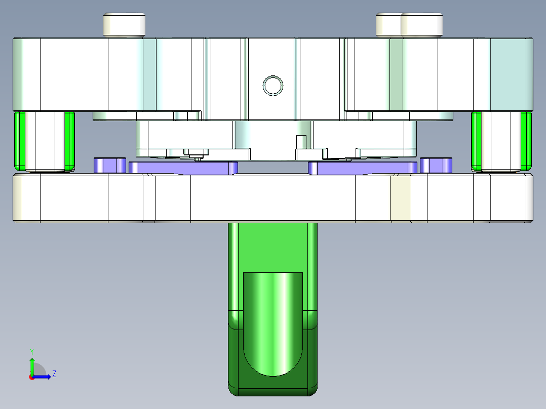 X1-CNC6笔记本CNC工装夹具三维模型kuaihuan-0401左视图