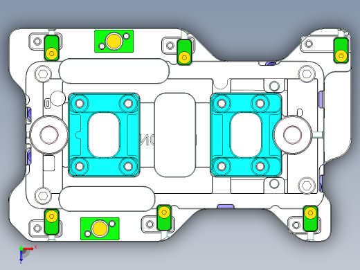 X1-CNC6笔记本CNC工装夹具三维模型kuaihuan-0401俯视缩略图