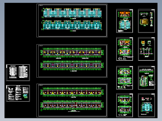 某底商多层框架结构住宅楼建筑施工图