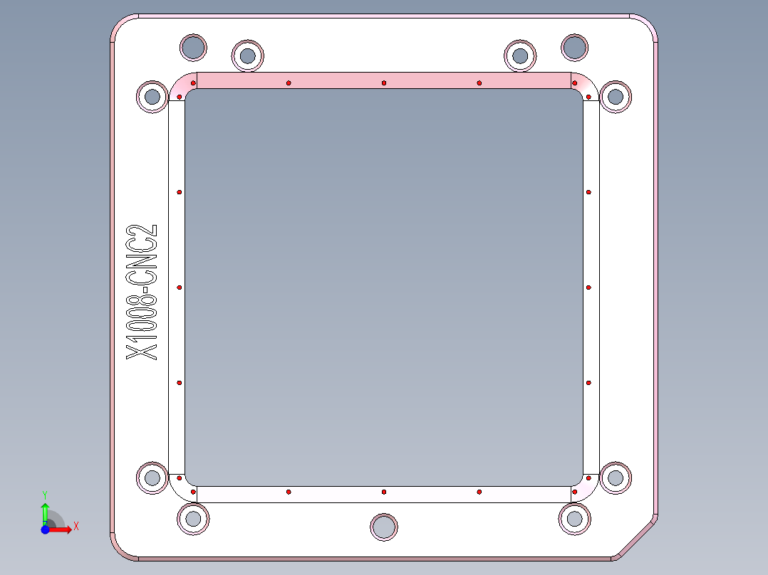 X1008-笔记本CNC工装夹具三维模型CNC2-盖板-191202前视图