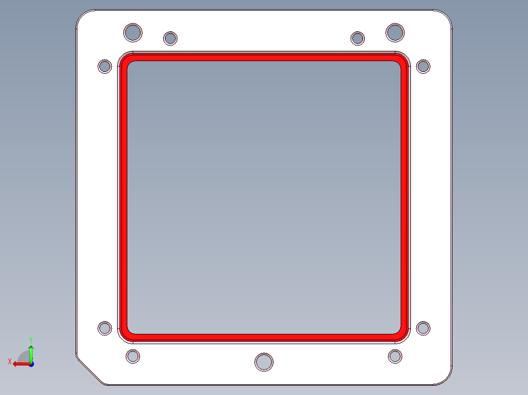 X1008-笔记本CNC工装夹具三维模型CNC2-盖板-191202后视图