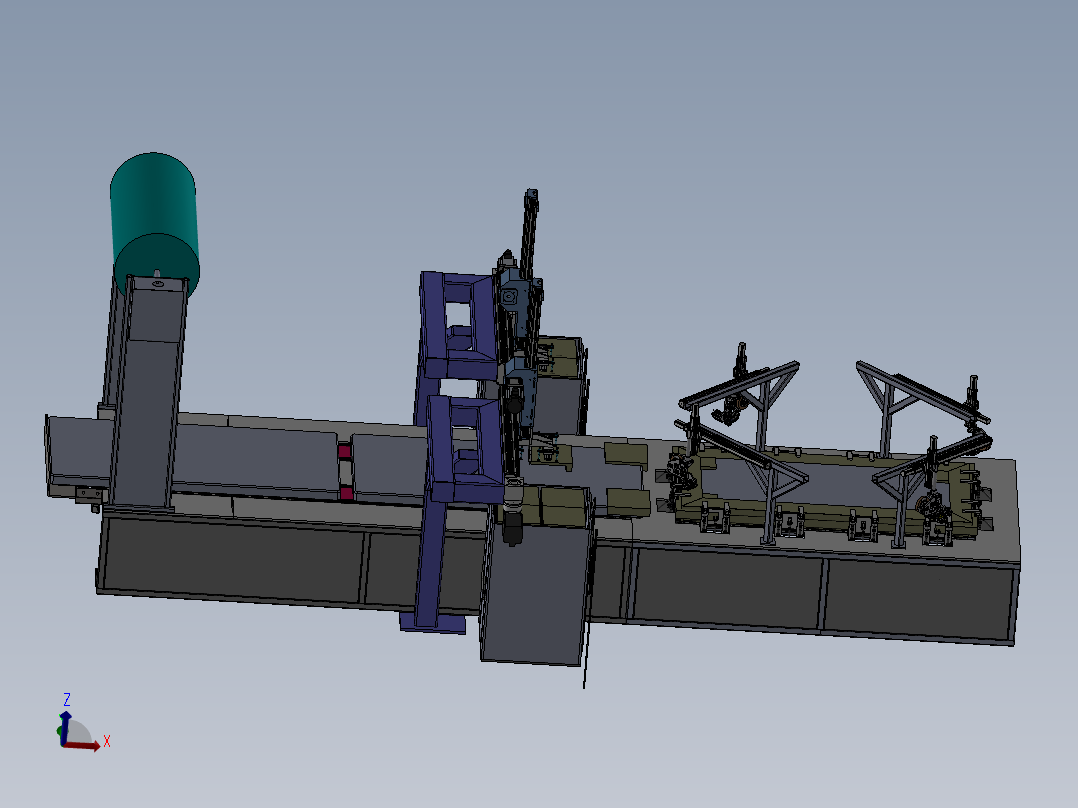 门框自动打包线体sw14可编辑