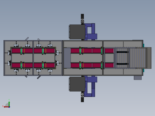 门框自动打包线体sw14可编辑后视缩略图