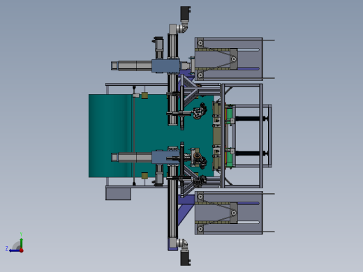 门框自动打包线体sw14可编辑右视缩略图