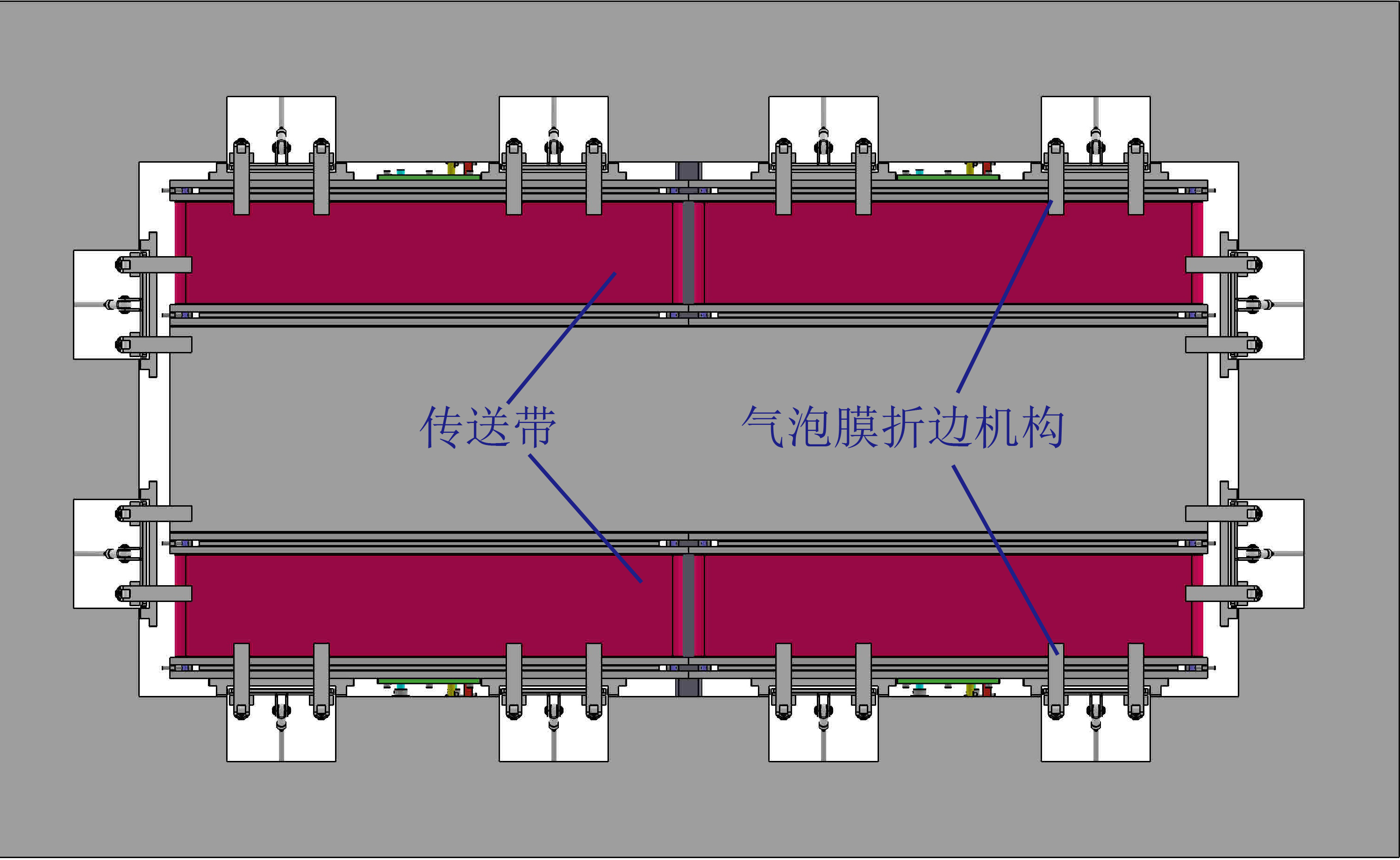 门框自动打包线体sw14可编辑