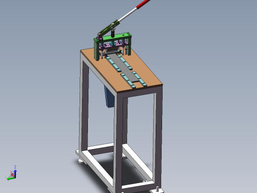 手动裁切机（sw18可编辑+工程图）