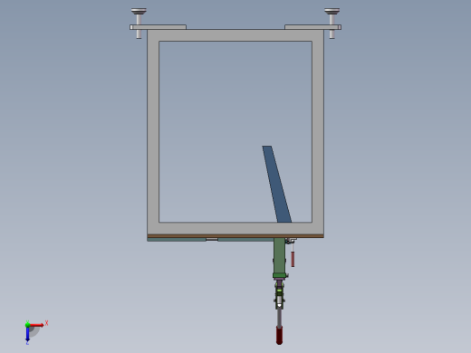 手动裁切机（sw18可编辑+工程图）俯视缩略图