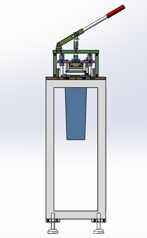 手动裁切机（sw18可编辑+工程图）
