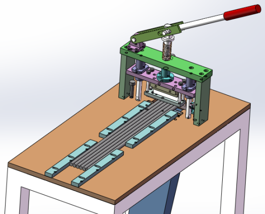 手动裁切机（sw18可编辑+工程图）缩略图