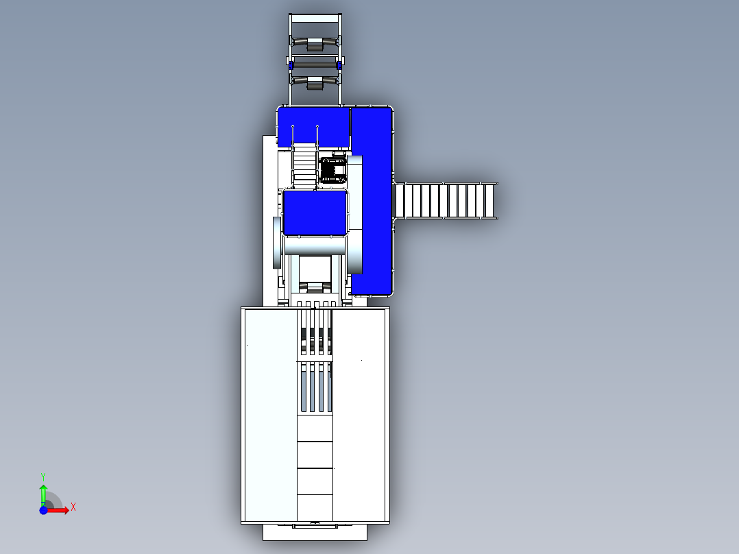 鄂式破碎站模型143920前视图