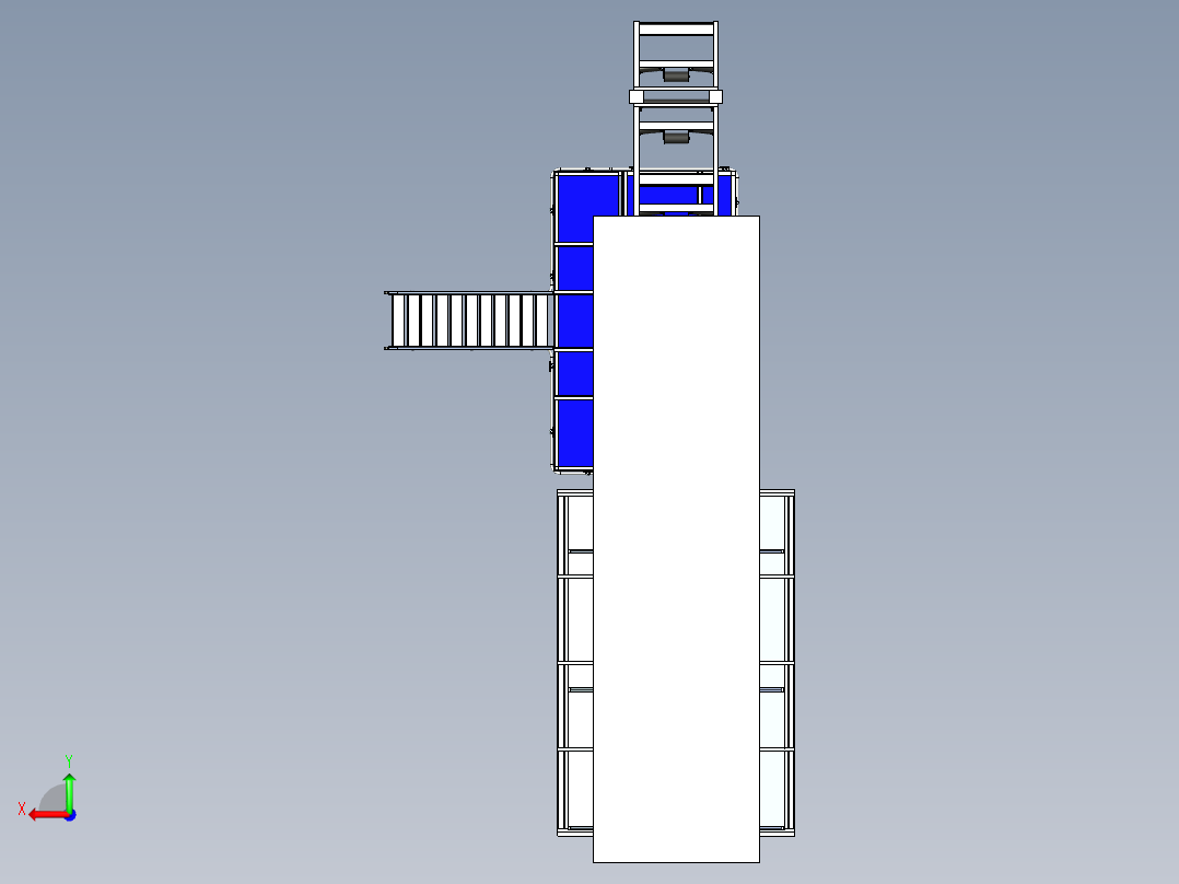 鄂式破碎站模型143920后视图