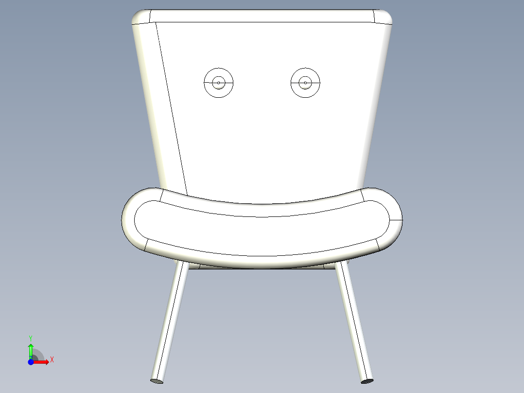 椅子创意椅子前视图