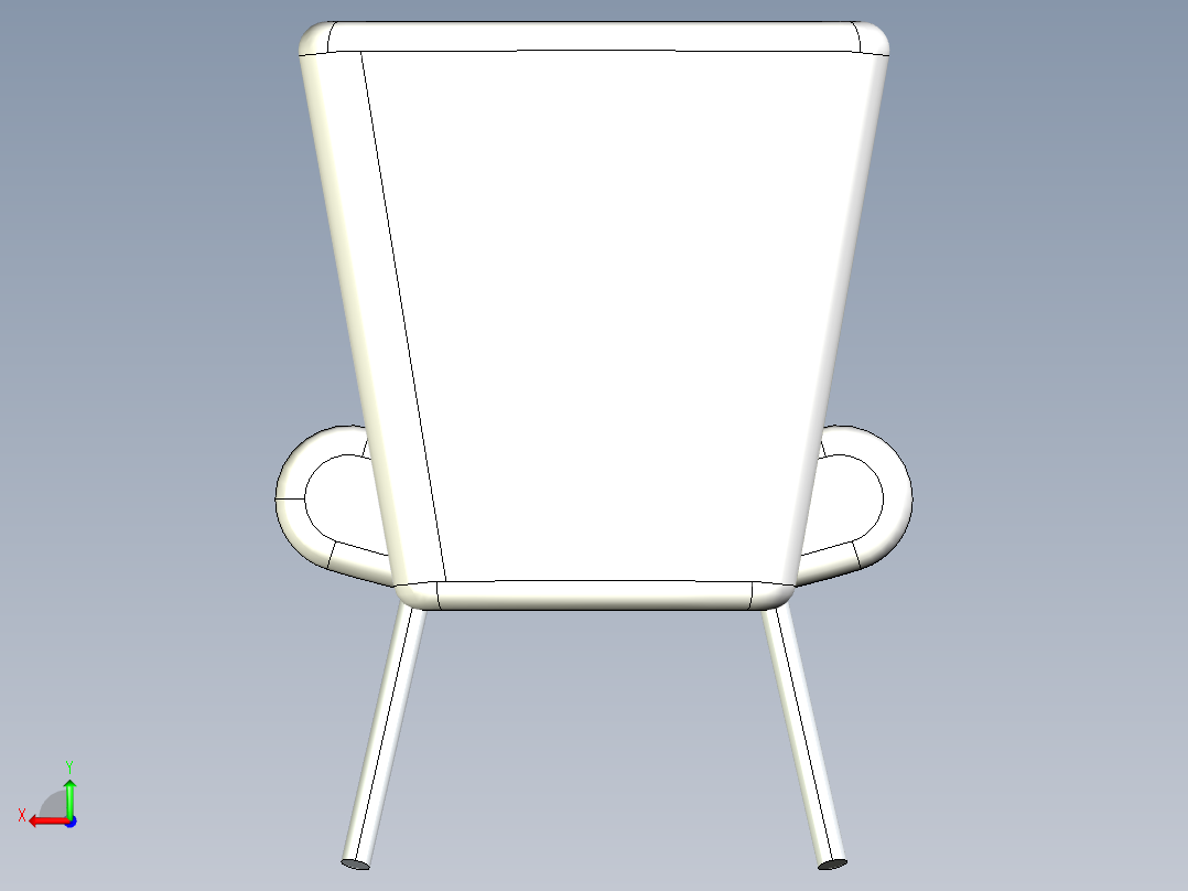 椅子创意椅子后视图