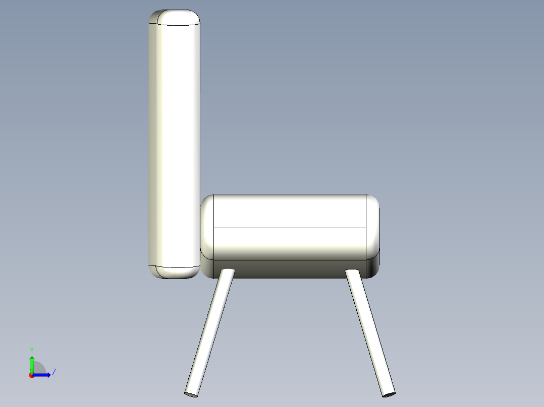 椅子创意椅子左视图