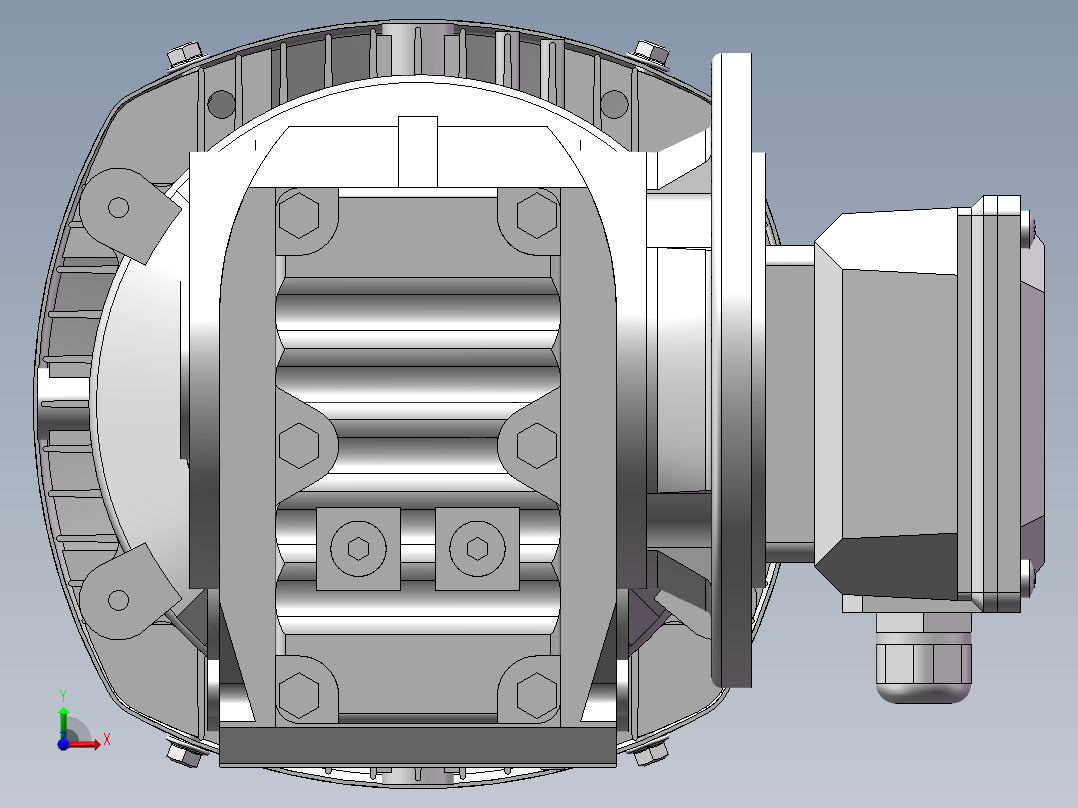 K系列减速机-K37型前视图