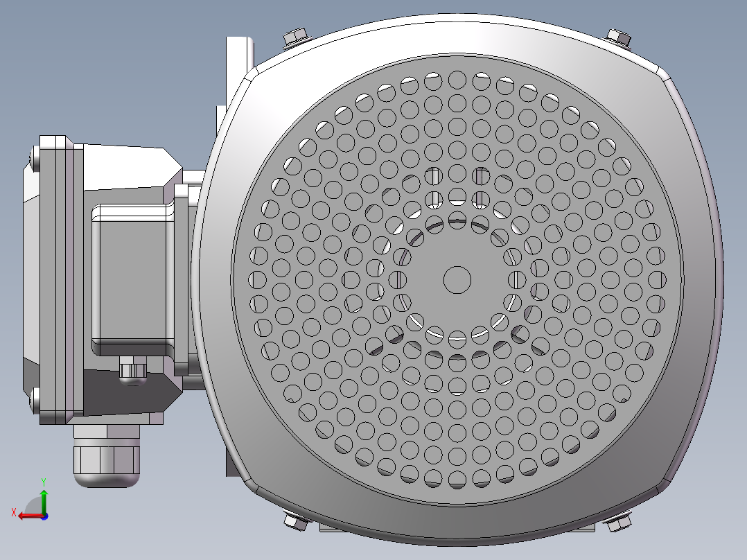 K系列减速机-K37型后视图