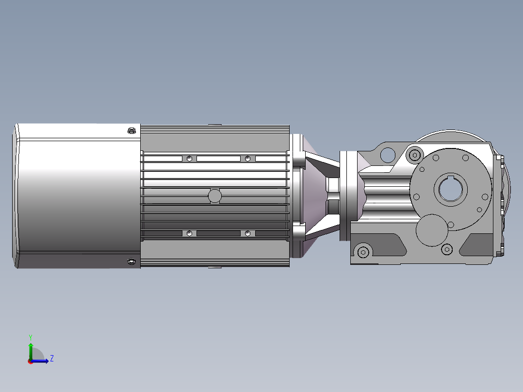 K系列减速机-K37型左视图