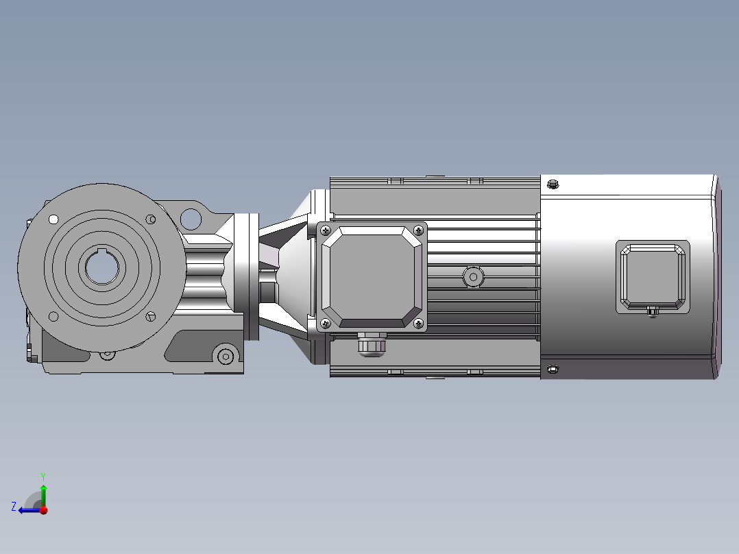 K系列减速机-K37型右视图