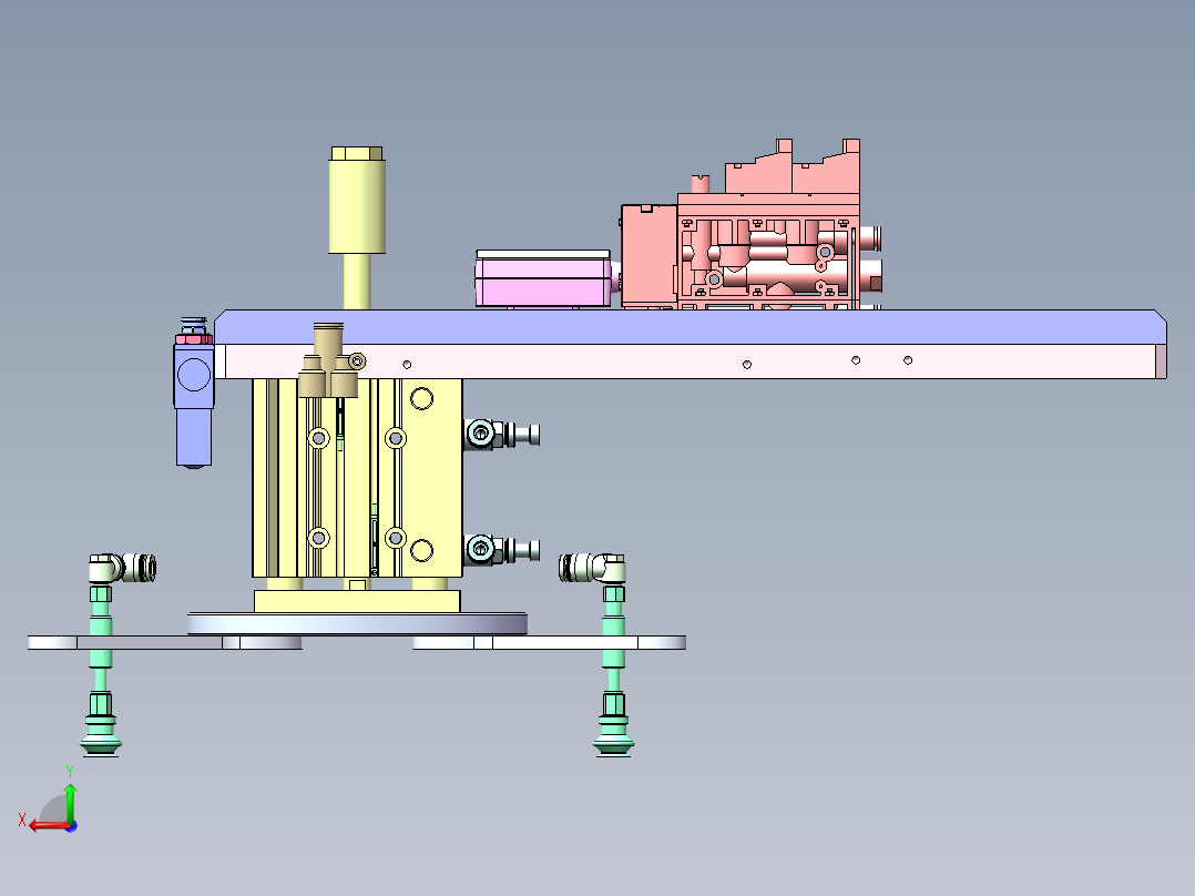 吸盘取料组件后视图