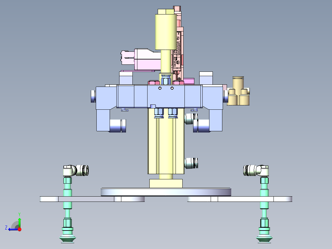 吸盘取料组件右视图