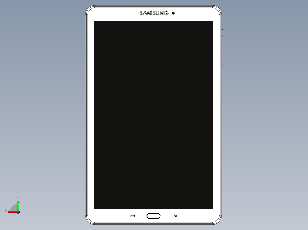 B2005257-三星 Galaxy Tab E 9.6  SM-T560平板电脑后视图