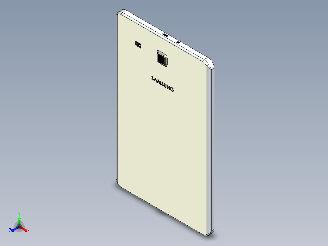 B2005257-三星 Galaxy Tab E 9.6  SM-T560平板电脑正等轴测图