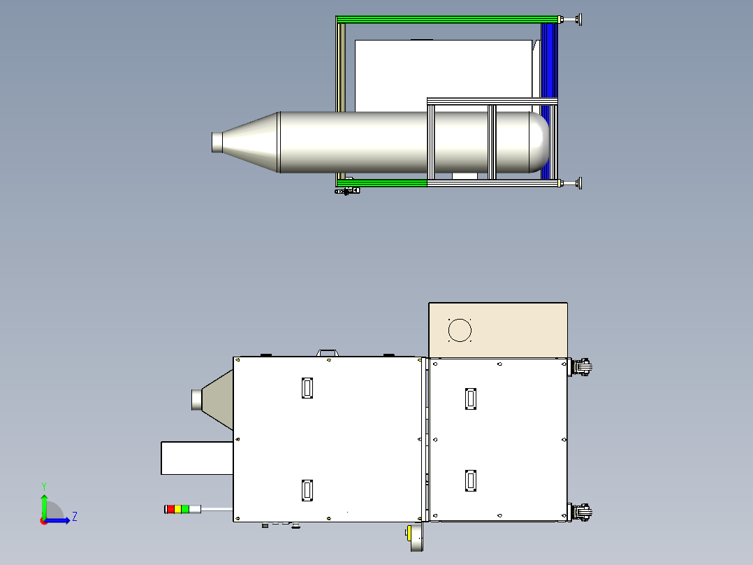 电机定子焊接机sw17可编辑左视图