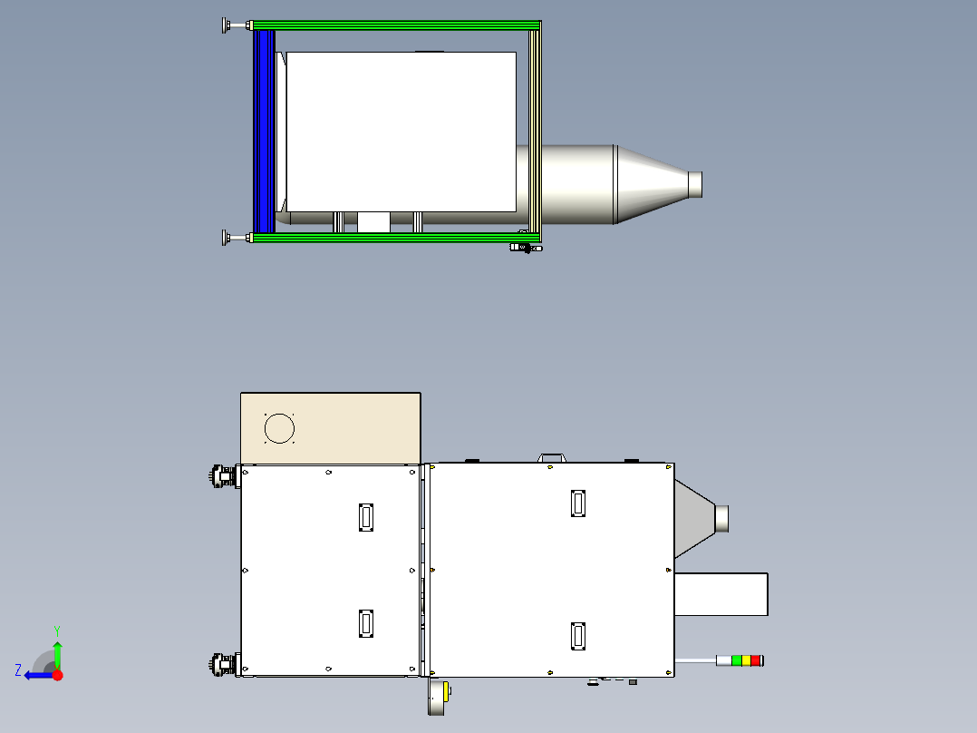 电机定子焊接机sw17可编辑右视图