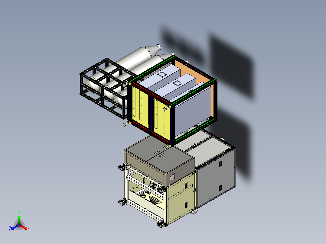 电机定子焊接机sw17可编辑正等轴测图