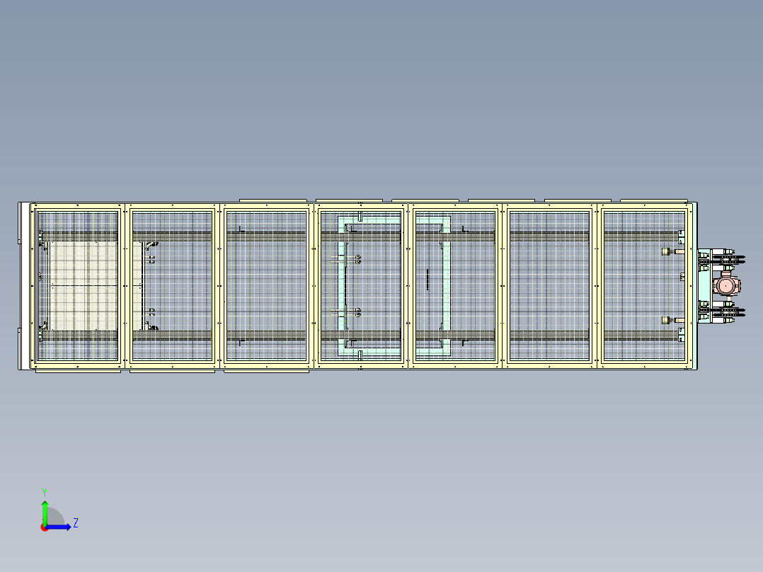 重型提升机左视图