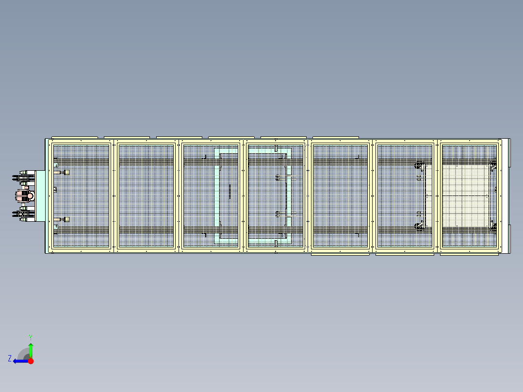 重型提升机右视图