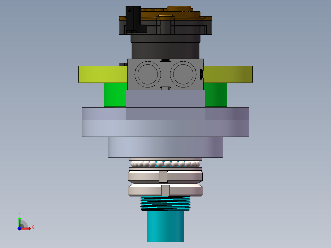 汽车水泵后盖自动打螺丝机前视图