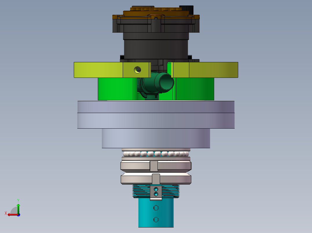 汽车水泵后盖自动打螺丝机后视图
